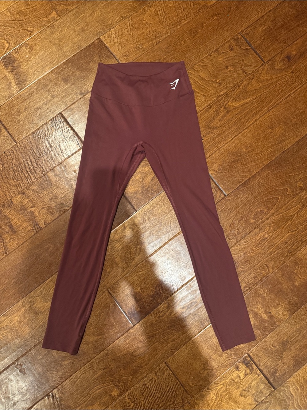 Gymshark Kids Burgundy High-Rise Leggings